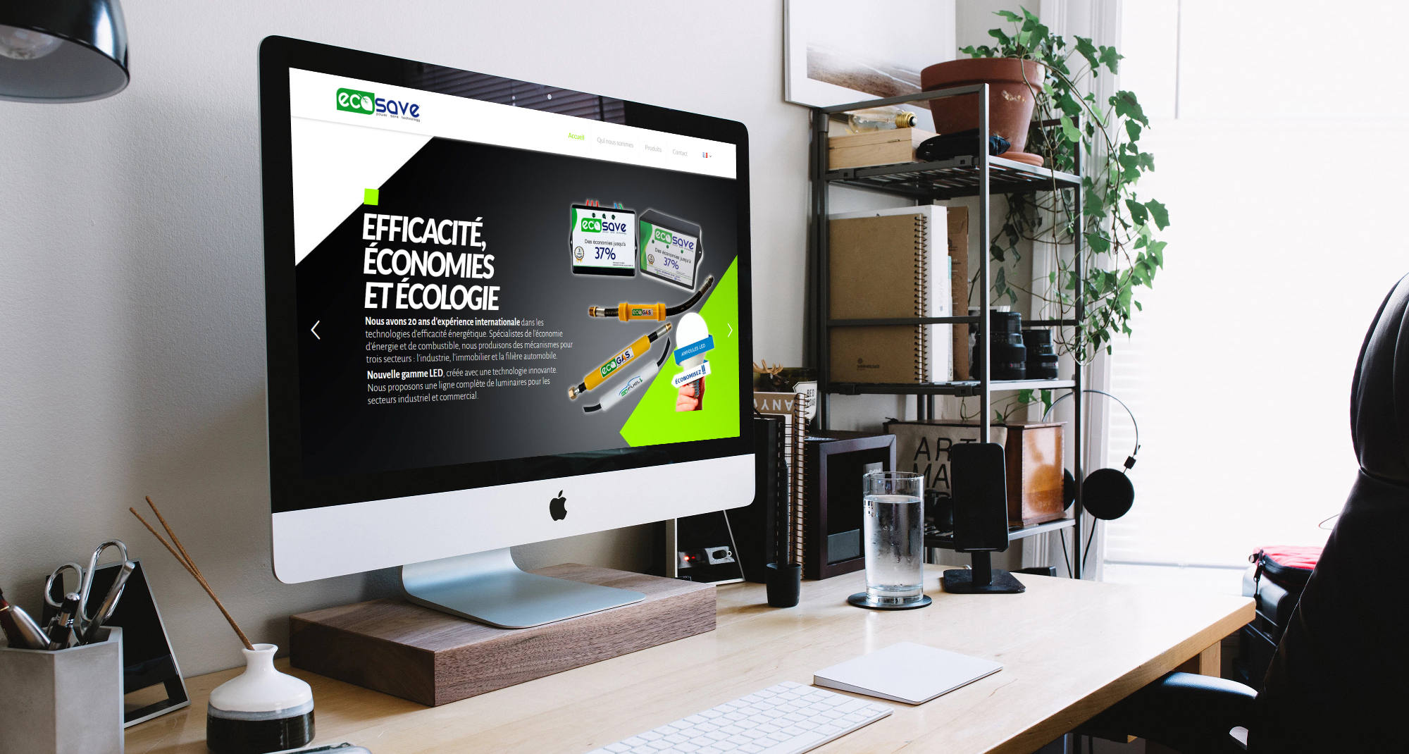 Site web Early Spider pour Ecosave
