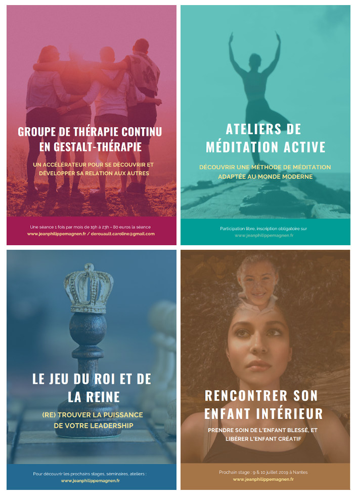 Affiches EarlySpider Jean Philippe Magnen gestalt therapeute